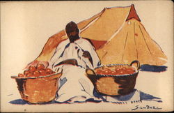 Orange Seller, North Africa Arab Postcard Postcard