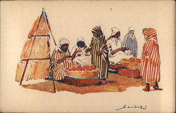 Orange Sellers Postcard