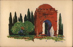 Illustration of Stone Arch Postcard