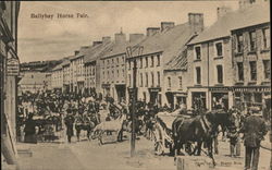 Horse Fair Ballybay, Ireland Postcard Postcard