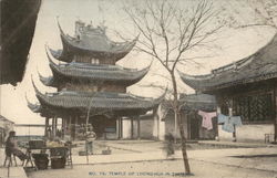 N° 18 Temple of Loong-Hua in Shangai Postcard