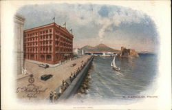 Grand Hotel Royal Naples, Italy Postcard Postcard
