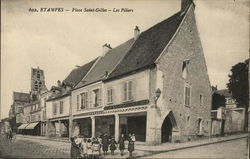 Les Piliers, Place Saint-Gilles Postcard