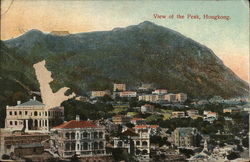View of The Peak Hong Kong, Hong Kong China Postcard Postcard