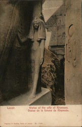 Statue of the wife of Rhamses Egypt Africa Postcard Postcard