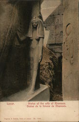 Statue of the wife of Rhamses Postcard