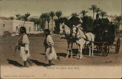 Voiture du Caire avec Saïs Egypt Africa Postcard Postcard