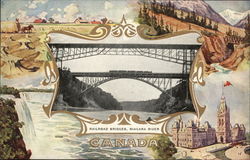 Railroad Bridges, Niagara River Canada Misc. Canada Postcard Postcard