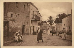 A street in the Arab Village Postcard