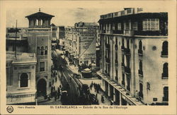 Entree de la Rue de l'Horloge Casablanca, Morocco Africa Postcard Postcard