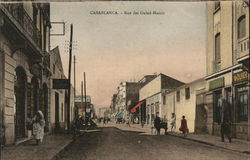 Rue des Ouled-Harriz Casablanca, Morocco Africa Postcard Postcard