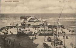 North Pier Blackpool, England Lancashire Postcard Postcard