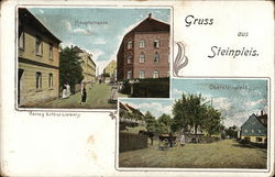 Hauptstrasse and Obersteinpleis Postcard