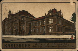 Auditorium, Technical University Karlsruhe, Germany Postcard Postcard