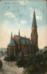 Apolda, Lutherian Church Germany Postcard Postcard