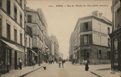 Rue du Moulin de Pres Paris, France Postcard Postcard