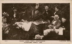 Picnic Lunch Party, Strathardle - Gladstone Family 1893 Picnic Lunch Party, Strathardle - Gladstone Family 1893