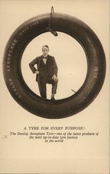 Dunlop Aeroplane Tire - A Tyre for Every Purpose! Advertising Postcard Postcard