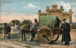 China Mission - Traveling in Pekin Cart Postcard