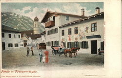 View of Town Oberammergau, Germany Postcard Postcard