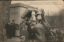 The Toppled Statue of German Emperor Frederick III, Metz Germany Postcard Postcard