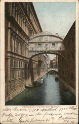 Ponte dei Sospiri Venice, Italy Postcard Postcard