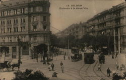 Entrada a la Gran Via Bilbao, Spain Postcard Postcard Postcard