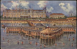 Grand Hotel des Bains del Mare, Lido Venice, Italy Postcard Postcard Postcard
