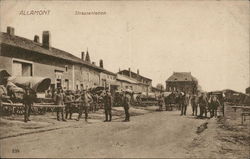 View of Street and Men Postcard