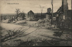 Ville-en-Woevre in Ruins Postcard