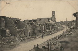 Ornes in Ruins France Postcard Postcard