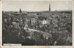 View over Town Postcard