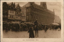 Valenciennes Market Postcard
