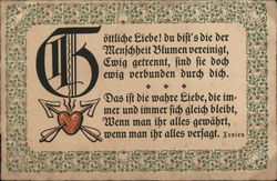 Quotations about Love, WWI Postcard