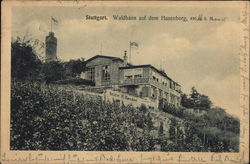 Waldhaus auf dem Hasenberg Stuttgart, Germany Postcard Postcard