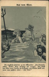Auf dem Meer. (On the Sea) Postcard