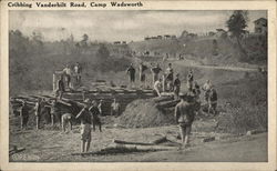 Cribbing Vanderbilt Road Camp Wadsworth, SC Postcard Postcard