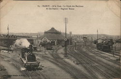 A la Gare - Le Depot des Machines Nancy, France Postcard Postcard