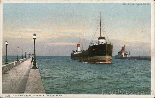 U.S. Ship Canal Entrance Duluth Minnesota