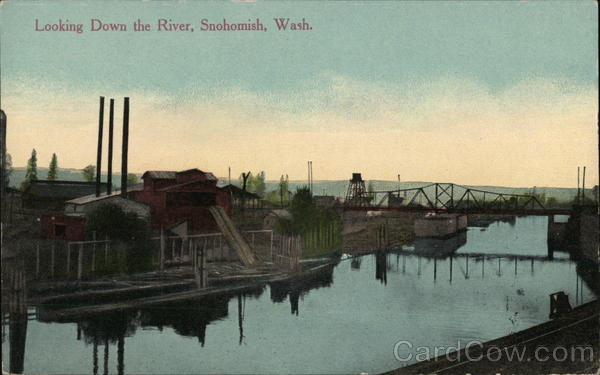 Looking Down the River Snohomish Washington