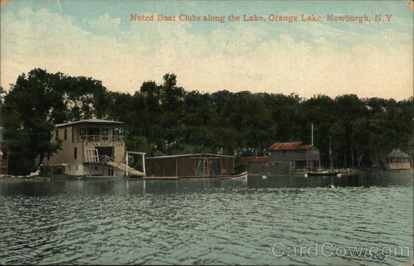 Noted Boat Clubs Along the Lake, Orange Lake Newburgh New York