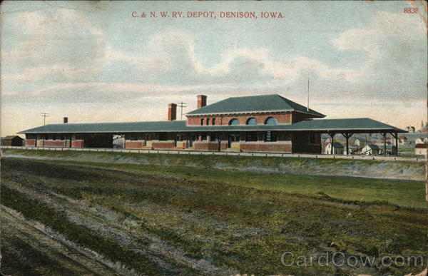 C& N.W.RY.Depot Denison Iowa