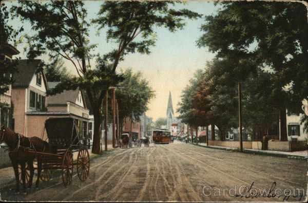 Main Street Looking North Laconia New Hampshire