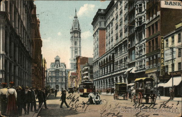 Market Street West from Eleventh Street Philadelphia Pennsylvania