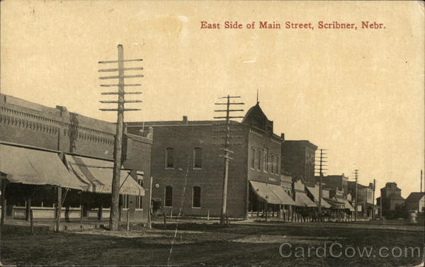 East Side of Main Street Scribner Nebraska