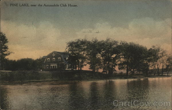 Pine Lake, Near the Automobile Club House Pontiac Michigan