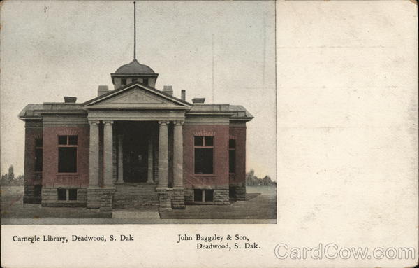 Carnegie Library Deadwood South Dakota John Baggaley & Son