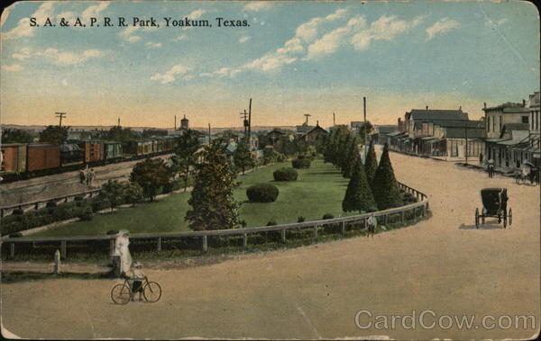 S.A. & A.P.R.R. Park Yoakum Texas