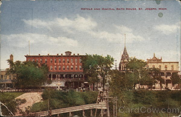 Hotels and Mineral Bath House St. Joseph Michigan