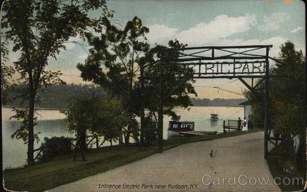 Entrance Electric Park near Hudson New York